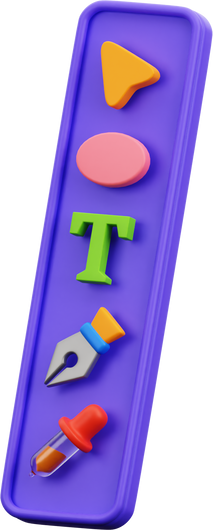 3D Design Tools Icon Illustration